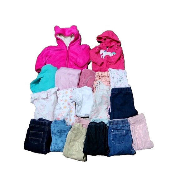EUC HUGE Lot Baby Girls Mix Brand Clothes 20 Pieces Size 3-6 Months FALL/WINTER - Picture 1 of 7